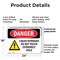 Signmission Liquid Nitrogen Do Not Touch Extremely Cold Danger Sign, Plastic, 24in W x 18in L, 2PK OS-2PACK-DS-P-1824-L-1422 - alternate 5